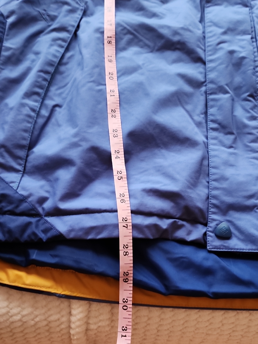 Columbia Vertex Blue Full Zip Breathable Waterproof Jacket View 4